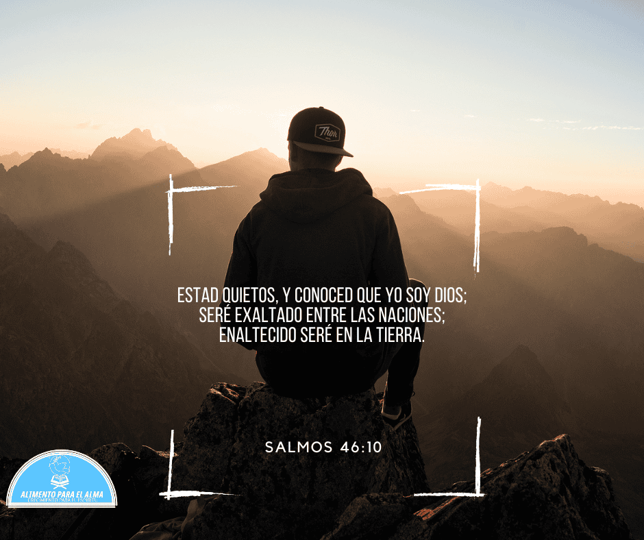 Salmo 46:10 encontrando paz y confianza en Dios. 